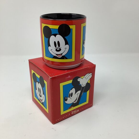 Mickey Mouse Coffee Mug Cup Ceramic The Disney Store with Box - Picture 2 of 12